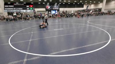 106 lbs Champ. Rd Of 128 - Josh Perez, MarcAurele Wrestling Club vs Alejandro De La Rosa, Cyclones Wrestling & Fitness
