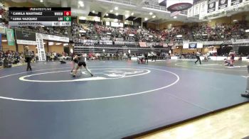110 lbs Quarterfinal - Camila Martinez, Whitewater-Remington Hs vs Luna Vazquez, Lakin HS