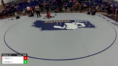 12U Boys - 67 lbs Cons. Round 4 - Ian Weber, Ringers Wrestling Club vs Joseph Rhodes, NOVA Wrestling Club