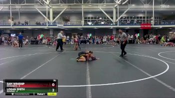 76 lbs Round 6 (10 Team) - Sam Winship, Doughboys vs Logan Smith, Rampage