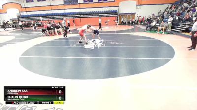 141 lbs Cons. Round 2 - Shaun Quirk, Messiah College vs Andrew Sas, Otterbein