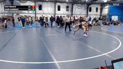 Silver 157 lbs 3rd Place Match - Kolt Knaack, Wisconsin-La Crosse vs Gage Losiewicz, Wisconsin-Eau Claire