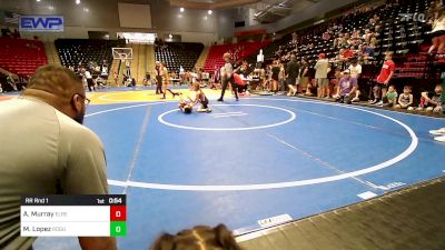 50 lbs Rr Rnd 1 - Avery Murray, El Reno vs Motley Lopez, Rogue Warrior Wrestling