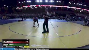 170 lbs Champ. Round 2 - Jacob Spidle, Oglethorpe County vs Mason Miller, Manatee