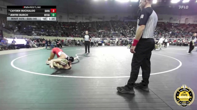 G5A-145 lbs Cons. Semi - Jentri Burch, Oologah-Talala-Girls vs Cayden Buckaloo, Davis-Girls