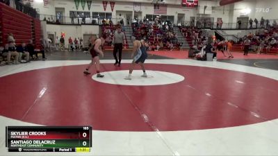 165 lbs Cons. Semi - Santiago DeLaCruz, Northeast Community vs Skylier Crooks, Fulton (H.S.)