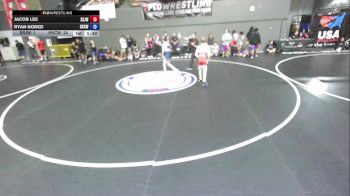100 lbs Jacob Lee, SJWA - San Joaquin Wrestling Association vs Ryan Nored, KCWA - Kern County Wrestling Association