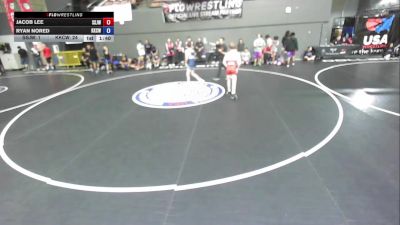 100 lbs Jacob Lee, SJWA - San Joaquin Wrestling Association vs Ryan Nored, KCWA - Kern County Wrestling Association