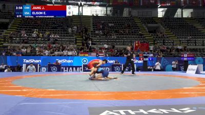 53 kg Final 1-2 - Jiaqing Jiang, China vs Epenesa Elison, United States