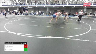 174 lbs Consi Of 8 #2 - Brad Kata, American University vs Noah Fox, F&m