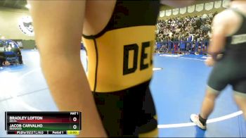 190 lbs Champ. Round 1 - Jacob Carvalho, Redwood vs Bradley Lofton, Delta