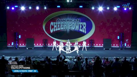 United All Stars - Youth Pythons [2025 L1.1 Youth - PREP - D2 Day 1] 2025 Cheer Power Grand Nationals