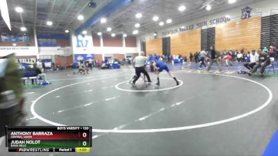 120 lbs Cons. Round 1 - Anthony Barraza, Central Union vs Judah Nolot, Dana Hills