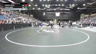 126 lbs Quarterfinal - Jeremy Welch, Lansing HS vs Kolby Quint, Arkansas City