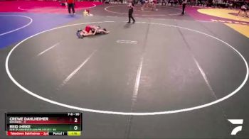 90 lbs Quarterfinal - Reid Ihrke, PEM (Plainview/Elgin/Millville) vs Crewe Dahlheimer, Brainerd