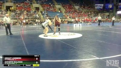 250 lbs Semis & 1st Wrestleback (8 Team) - Kathryn Sullivan, E4-Grand Forks vs Ashley Lindberg, E2-Carrington