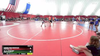 120 lbs Round 3 (6 Team) - Addelynn Rodman, Team Gold vs Elia Nyquist, Team Yellow
