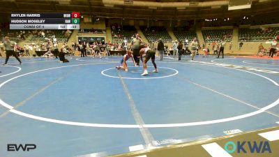 119 lbs Consi Of 4 - Rhylen Harris, Midwest City Bombers Youth Wrestling Club vs Hudson Moseley, Raw Wrestling Club