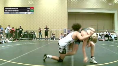 138 lbs Consi Of 8 #1 - Julian Espinoza, Fourth Chamber WC vs Jeratt Robinson, 208 Spartans