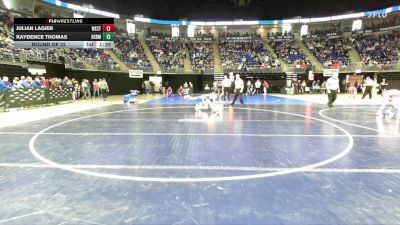 110 lbs Round Of 32 - Julian LaGier, West Scranton vs Kaydence Thomas, Hermitage