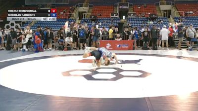 113 lbs Cons. Rd Of 64 - Tristan Mendenhall, Idaho vs Nicholas Karlesky, Illinois