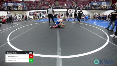 76 lbs Quarterfinal - Jaken Stevens, Maverick Elite Wrestling vs Nathan Cruz, Scrap Yard Training