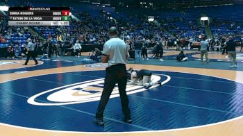 105 lbs Champ. Round 1 - Tatum De La Vega, Tinley Park (Andrew) vs Emma Rogers, Edwardsville (H.S.)