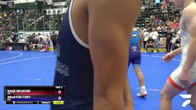 187 lbs Cons. Semi - Kade Splinter, WI vs Braxton Coey, MN