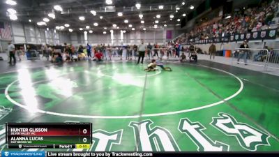 55-55 lbs Round 3 - Alanna Lucas, Mat Demon WC vs Hunter Glisson, Silver Valley WC