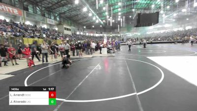 140 lbs Round Of 32 - Liam Amendt, Sedgwick County MS vs Julian Alvarado, Las Animas Junior High