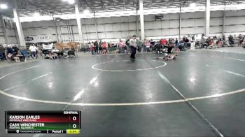 45 lbs Semifinal - Karson Earles, Homedale Wrestling vs Cash Winchester, Fighting Squirrels