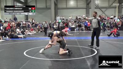 100 lbs Cons. Semi - Walker D Metcalf, The Best Wrestler vs Gunner VanNorman, Linn County