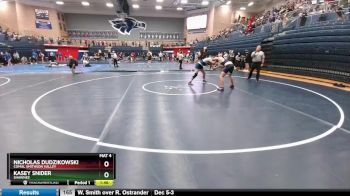 175 lbs Round 2 - Nicholas Dudzikowski, Comal Smithson Valley vs Kasey Snider, Shawnee