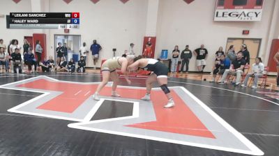 207 lbs Semifinal - Leilani Sanchez, Wayland Baptist University vs Haley Ward, Avila
