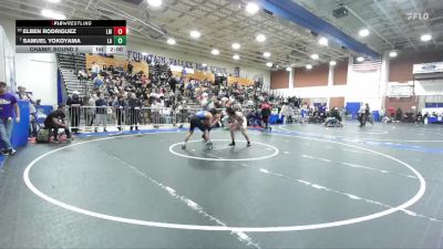 138 lbs Champ. Round 2 - Samuel Yokoyama, Los Alamitos vs Elben Rodriguez, La Mirada