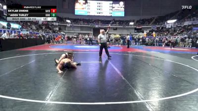 5A 113 lbs Cons. Round 1 - Aiden Turley, Beauregard HS vs Skylar Owens, Hayden