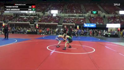 85 lbs Quarterfinal - Jace Anderson, Moorcroft Mat Masters vs Ryder Hoyem, Billings Wrestling Club
