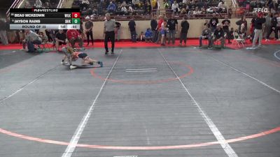 60_B lbs Round Of 32 - Beau McKeown, Wilkes Barre vs Jayson Rains, Shikellamy