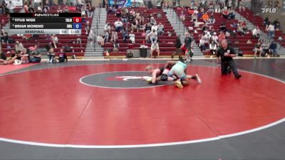 138 lbs Semifinal - Titus Wise, Team Real Life Wrestling vs Brian Moreno, Sublime Wrestling Academy