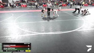 76 lbs Champ. Round 1 - Ryan Gartman, Askren Wrestling Academy vs Charlie Minard, Oconomowoc