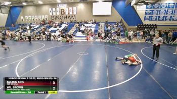 96 lbs 3rd Place Match - Wil Brown, Green Canyon Wrestling vs Kelton King, Top Of Utah