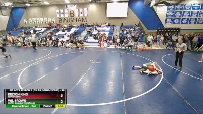 96 lbs 3rd Place Match - Wil Brown, Green Canyon Wrestling vs Kelton King, Top Of Utah