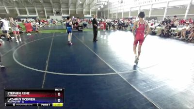 94 lbs 2nd Wrestleback (8 Team) - Stephen Rene, Louisiana vs Lazarus McEwen, Washington