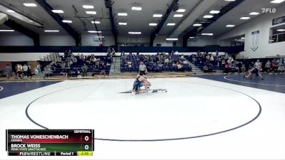 149 lbs Semifinal - Thomas VonEschenbach, USMAPS vs Brock Weiss, Penn State Unattached