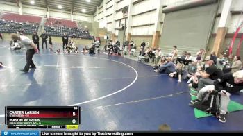 63 lbs Semis & Wb (16 Team) - Carter Larsen, Utah Green vs Mason Worden, Gold Rush Wrestling