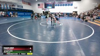 113 lbs Cons. Round 3 - Mason Sires, Campbell County vs Wyatt Dye, Kelly Walsh