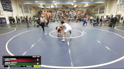 132 lbs Cons. Round 4 - Luis Moriel, Servite vs Drew Petty, South Torrance