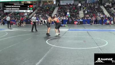 170 lbs Cons. Round 2 - Logan Nicholson, Smoky Valley vs Abram Mendoza, Ulysses WC