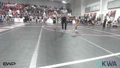 61 lbs Semifinal - Madden Moore, Keystone Kids Wrestling Club vs Achilles Davie, Salina Wrestling Club