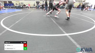 155 lbs Final - Stran Talley, Cowboy Wrestling Club vs Carter Robinson, Pawnee Wrestling Club